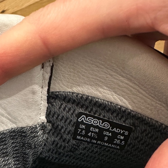 Asolo Falcon EVO NBK GV Charcoal and Teal Hiking Boots - Picture 13 of 13